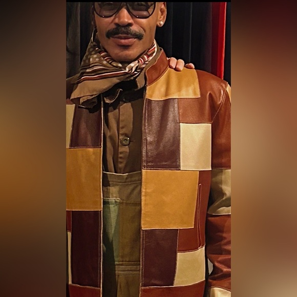 Patchwork Leather Jacket - Picture 4 of 13